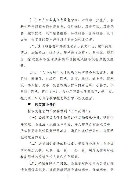 綏指通46號(hào)｜關(guān)于印發(fā)綏化市有序恢復(fù)服務(wù)業(yè)經(jīng)營(yíng)實(shí)施方案的通知