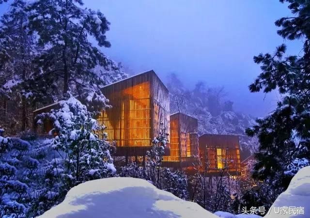 冬天就是要在隱居森林中竹海雪野里來一場溫泉SPA