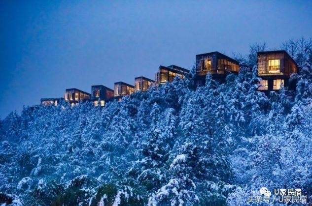 冬天就是要在隱居森林中竹海雪野里來一場溫泉SPA